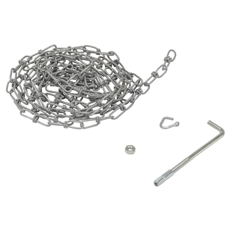 Vestil DOUBLE LOOP COIL CHAIN W/HANGER 15 FT OH-15